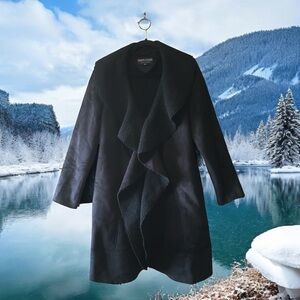 Simon Chang Women's Black Drape Coat